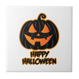Glückliches Halloween für Männer und Frauen - Kürb Fliese