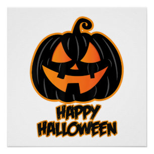 Glückliches Halloween für Männer und Frauen - Kürb Poster