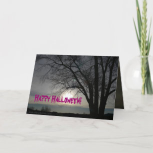 Glückliches Halloween - Grußkarte Karte