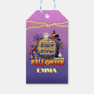 Glückliches Halloween ist eine lustige Jahresfeier Geschenkanhänger