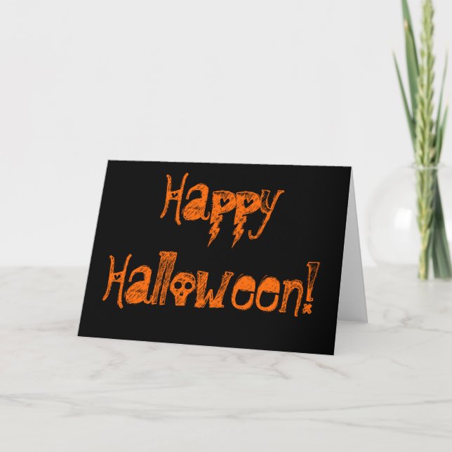 Glückliches Halloween! Karte (Vorderseite)