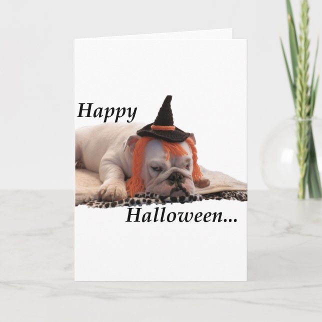 Glückliches Halloween Karte (Vorderseite)