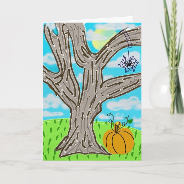 Glückliches Halloween! Karte (Vorderseite)