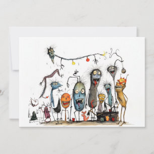 Glückliches Halloween, Monster! Feiertagskarte