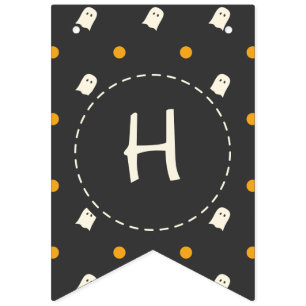  Glückliches Halloween. Niedliche Ghost Pumpkin Po Wimpelkette