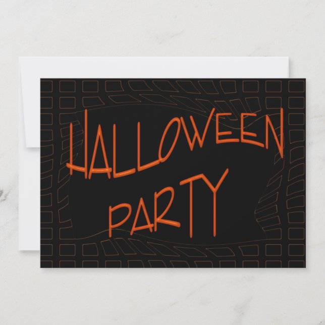 Glückliches Halloween-Party Einladung (Vorderseite)