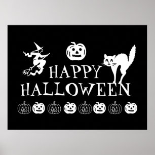 Glückliches Halloween-Poster Poster
