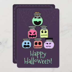 Glückliches Halloween rüttelt Kostüm-Party Einladung