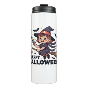 Glückliches Halloween-Shirt - Spooky Niedlich Medi Thermosbecher