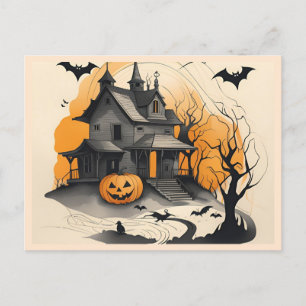glückliches Halloween-Spuk Feiertagspostkarte