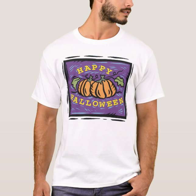 Glückliches Halloween T-Shirt (Vorderseite)