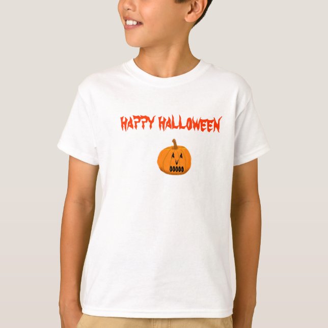 glückliches Halloween T-Shirt (Vorderseite)
