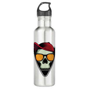Glückliches Halloween Totenkopf Edelstahlflasche