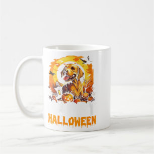 Glückliches Halloween Vampir Schwarze Katze Fleder Kaffeetasse