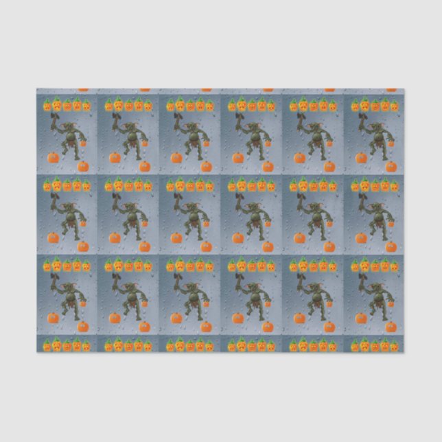 Glückliches Halloween-Zinnpapier, Goblin Seidenpapier (Vorderseite)