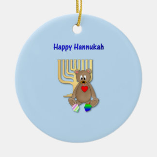 Glückliches Hannukah Keramik Ornament