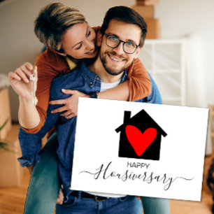 Glückliches Haus-Jubiläum Housiversary-Empfehlung Karte