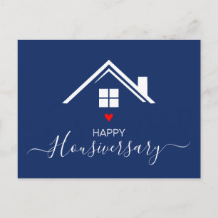 Glückliches Haus-Jubiläum Housiversary-Empfehlung Postkarte