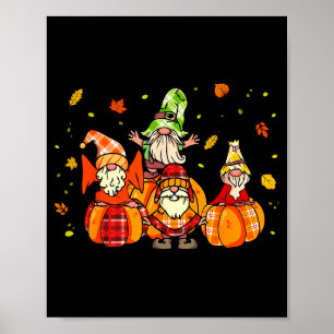 Glückliches Herbst Euch Alle Shirt Buffalo Kürbis Poster