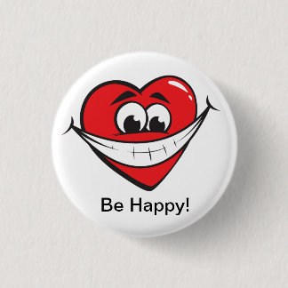Glückliches Herz Button