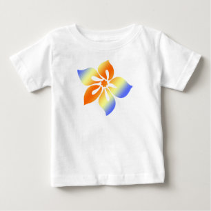 Glückliches Hibiskus-Kinder-T-Shirt Baby T-shirt