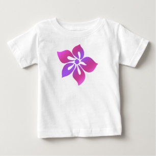 Glückliches Hibiskus-Kinder-T-Shirt Baby T-shirt