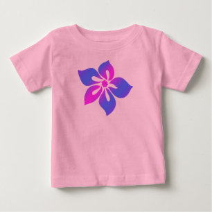 Glückliches Hibiskus-Kinder-T-Shirt Baby T-shirt