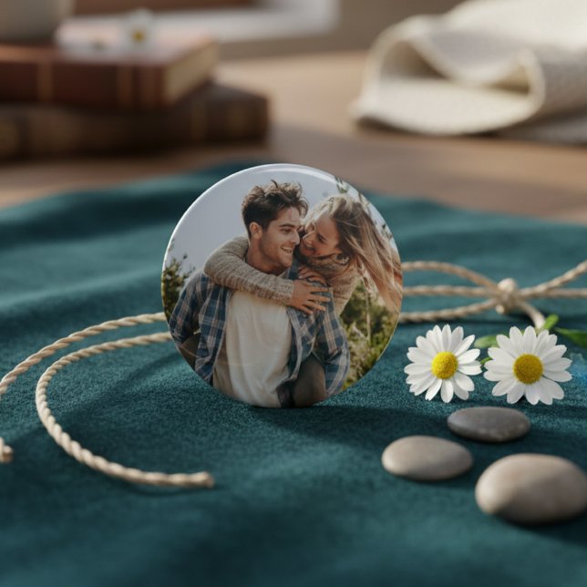 Glückliches Hochzeitspaar Foto Button (Von Creator hochgeladen)
