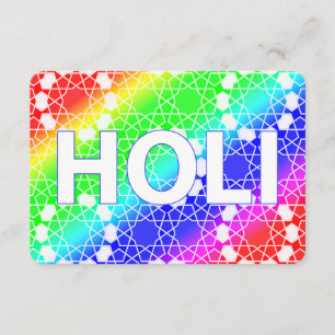 glückliches holi: Festival der Farbe und des Einladung