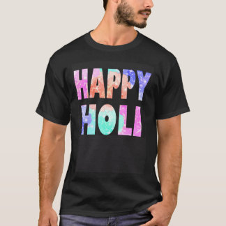 Glückliches Holi-Festival-Outfit für Frauen Kinder T-Shirt