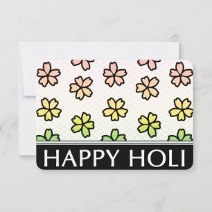 glückliches Holi-Frühlingsfest Einladung