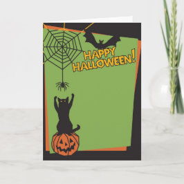 Glückliches Holloween Karte