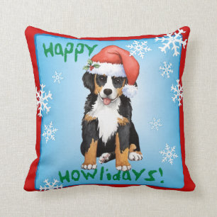 Glückliches Howliday Berner Kissen