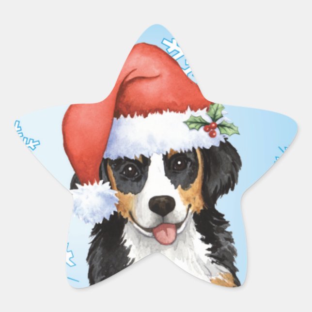 Glückliches Howliday Berner Stern-Aufkleber (Vorderseite)