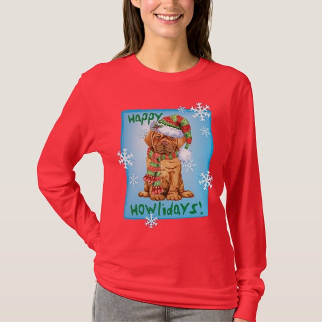 Glückliches Howliday Dogue T-Shirt (Vorderseite)