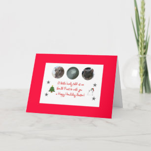 glückliches howliday feiertagskarte