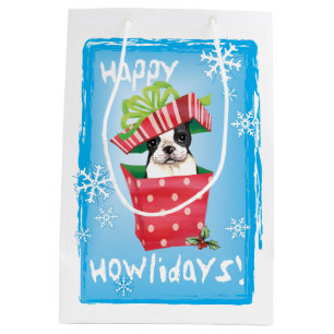 Glückliches Howlidays Boston Mittlere Geschenktüte