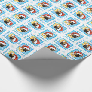 Glückliches Howlidays Bullmastiff Geschenkpapier