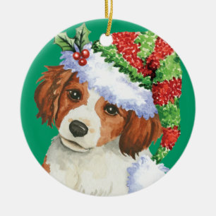 Glückliches Howlidays Kooikerhondje Keramik Ornament