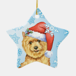 Glückliches Howlidays Norwich Terrier Keramik Ornament