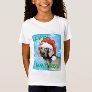 Glückliches Howlidays Weimaraner T-Shirt