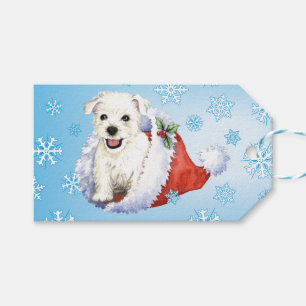 Glückliches Howlidays Westie Geschenkanhänger