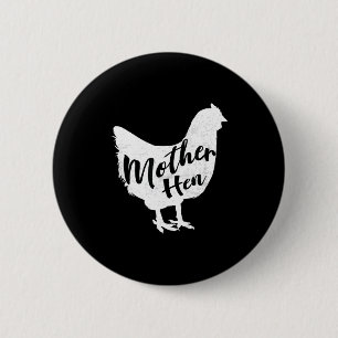 Glückliches Huhn frohen Muttertag süßes Huhn-Gesch Button