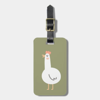 Glückliches Huhn Gepäckanhänger