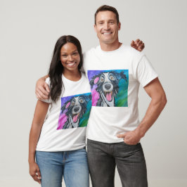 GLÜCKLICHES HUND-T-SHIRT T-Shirt