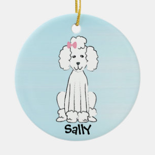 Glückliches Hunde-Weihnachtsbaumanhänger Keramik Ornament