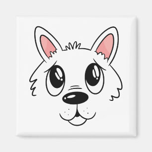 Glückliches Hundegesicht Magnet