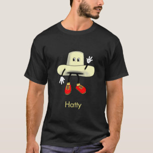Glückliches Hut Cartoon T-Shirt