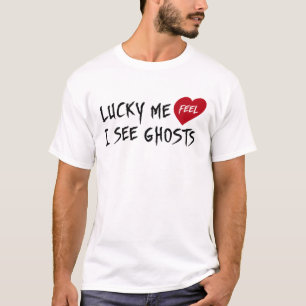 Glückliches Ich sehe Geister T-Shirt
