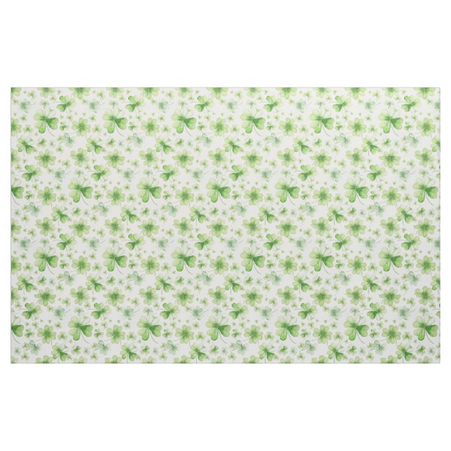 Glückliches Irisches Vierblatt-Kleeblatt-Wasserfar Stoff (Fat Quarter (45,7 x 55,9 cm))